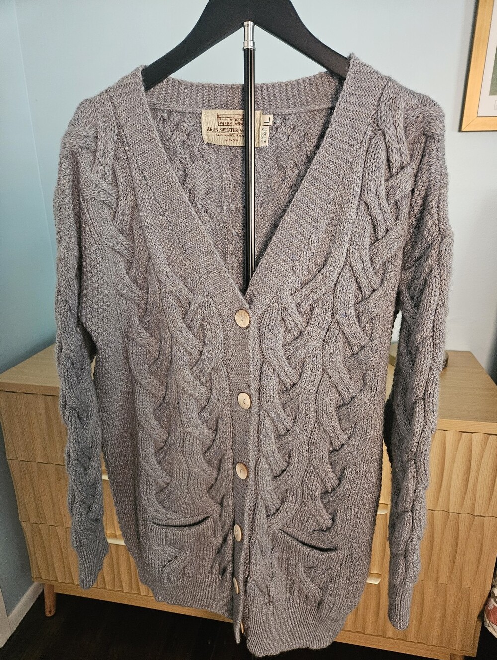 Aran Irish Cardigan LIKE NEW